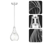 2 Pack island lights brushed nickel light fixtures island glass pendant lights