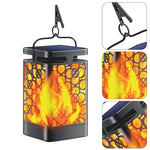 2 Pack solar light  black garden light plastic hanging light