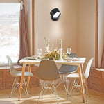 2 Pcs LED wall lights black sconce lights plastic, metal mounted lights
