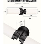 2 light black vanity wall light modern wall sconces with milk glass shade