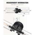 2 light industrial wall sconce farmhouse wall light fixture glass wall lamp