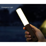 2 pack motion sensor night wall light fixture rechargeable LED lamp wooden wall sconce