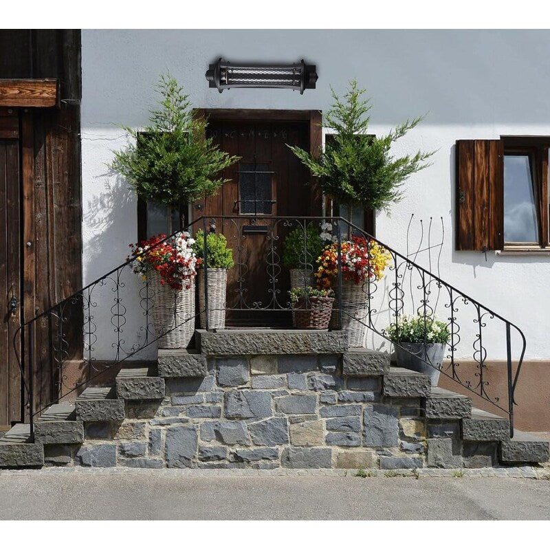 21 Inch porch lights black wall lights aluminum, glass lantern lights