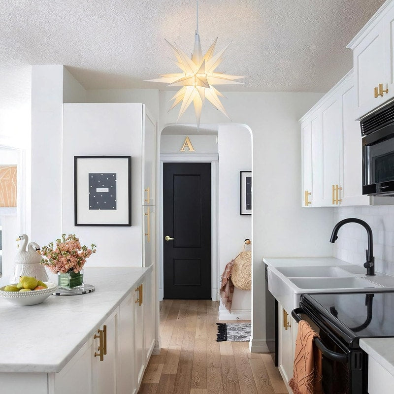 21” Large christmas light white holiday lights plastic fixtures light