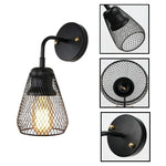 Modern light led lighting metal light fixture black wall light