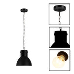 Industrial hanging light metal kitchen island black pendant lighting