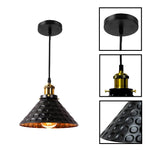 Retro bedside fixture iron island lighting black hanging pendant