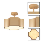 3-Light ceiling light acrylic metal light fixture gold ceiling mount lamp