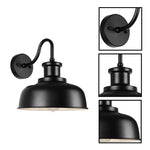 Farmhouse wall light iron metal lighting fixture black white garage light