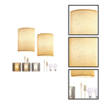 Modern wall sconces linen wall with lights Beige bedroom light