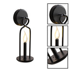 1 light light bulb black light fixtures metal wall light