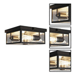 2 light porch light glass metal light fixture black ceiling light