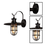 Waterproof light fixture aluminum wall light black entryway light
