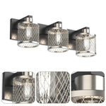 3 Lights brushed nickel black, light fixture bathroom lights metal vanity lights