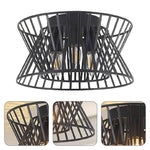 3-Lights kitchen light black flush mount light metal ceiling light