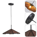 3-Pack kitchen light black pendant light wood dining lights