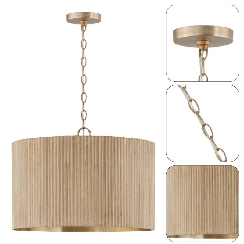 3-light light fixture white wash and matte brass hanging lighting metal pendant light
