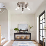 3 light modern flush mount ceiling spot light fixture LED rotating track lighting kits