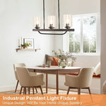 3 light rust chandelier flush mount ceiling hanging light fixture vintage glass pendant light
