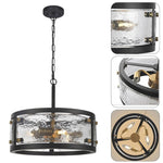 3-light rustic island lights black pendant light fixture glass, metal pendant light