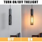 3 pack concrete linear pendant light modern industrial hanging cement pendant lighting