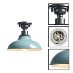 12-inch ceiling light metal ceiling lamp fixture blue mount flush light