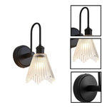 2 pack led light bulbs glass metal light fixtures black clear glass lampshade light