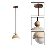 1 pack hanging light stone pendant lighting yellow retro chandelier