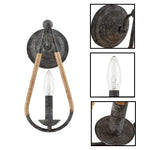 2 Pack light fixture black wall sconces metal wall light