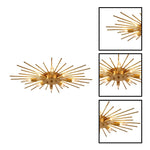 8 light kitchen light metal light fixture gold Living Room