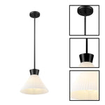 1-Light pendant light glass metal kitchen pendant lighting black milk white modern pendant fixture