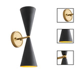 2 Light bedroom light on wall black wall sconce metalwall lamps
