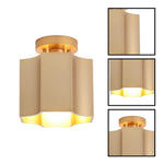 1 light bulb light metal farmhouse light gold kitchen light