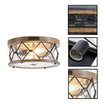 2-Light sensor porch light aluminum ceiling lamp wood ceiling fixture