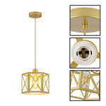 2 Pack hanging light gold kitchen lighting metal  pendant light