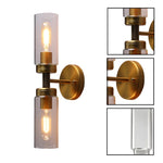 2 Light lighting and bulbs antique light fixture glass, metal lighting wall lights