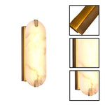 1 Pack wall sconces metal natural marble light gold indoor wall lamps