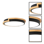 Modern lighting fixtures acrylic metal kitchen light black flush mount light
