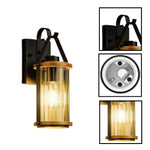 1 pack porch light glass metal indoor light black yard light