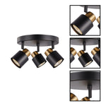 3 light led light metal bathroom light black room lighting
