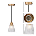3 Pack shade of lights glass metal dining room gold black bulbs light