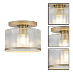 Modern light bulb glass metal bedroom light gold dining light fixtures