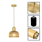 1 Light ceiling lamp glass hanging light amber gold pendant lights