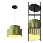 Industrial hanging light metal resin light fixture for kitchen black green led light