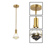 3 Pack Crystal lights gold pendant light Crystal hanging light