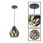 Farmhouse hanging light black dining room light metal pendant lights