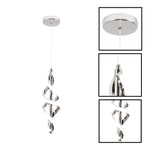 LED pendant light slver hanging light aluminum island lights