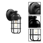1-light light fixture metal light bulb black wall light