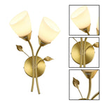 2 Light light bulb golden wall sconce metal wall light