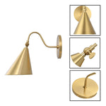 E12 Led light brass wall sconces metal wall light